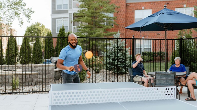 Poolside Ping Pong Table