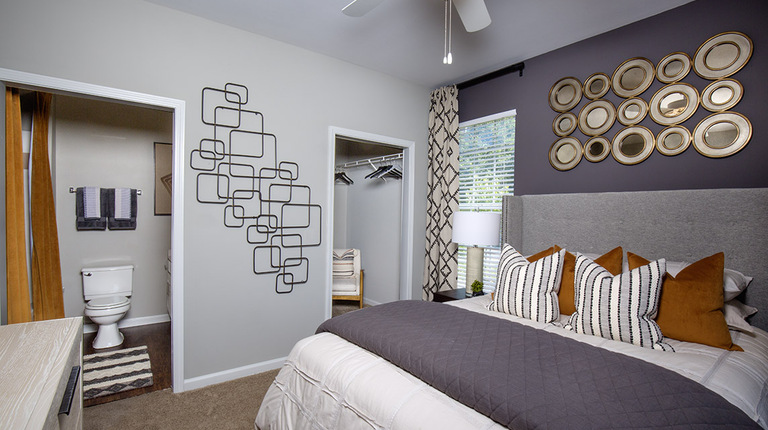 Primary Bedroom with Walk-in Closet and Bathroom