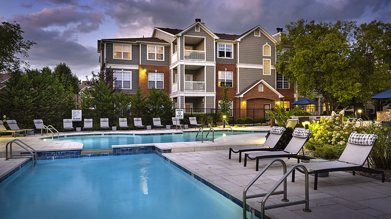 Resort-Inspired Pool with Lounge Seating