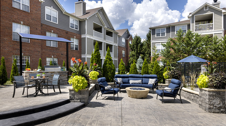 Outdoor Grill and Lounge Space