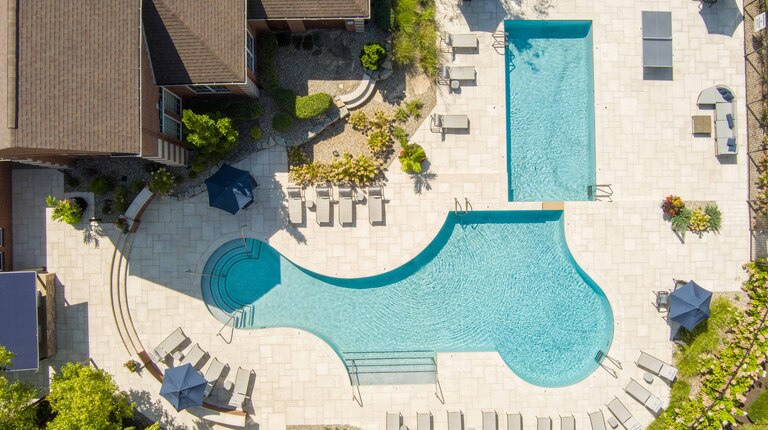 Resort-inspired Pool and Lounge Area