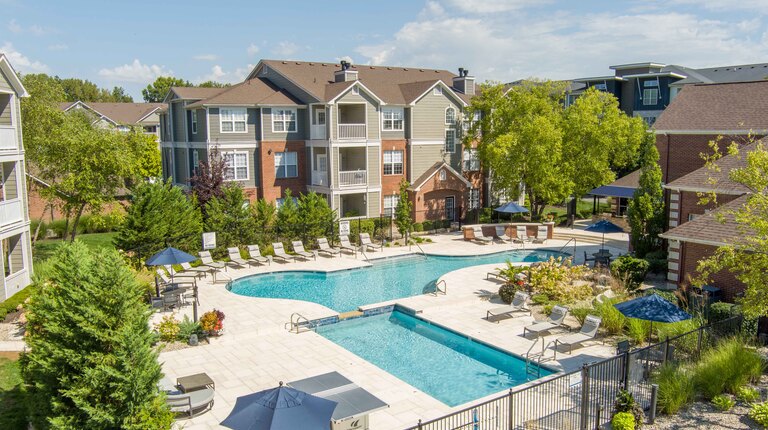 Resort-Inspired Pool Arial