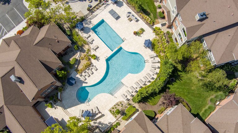 Resort-Inspired Pool Arial